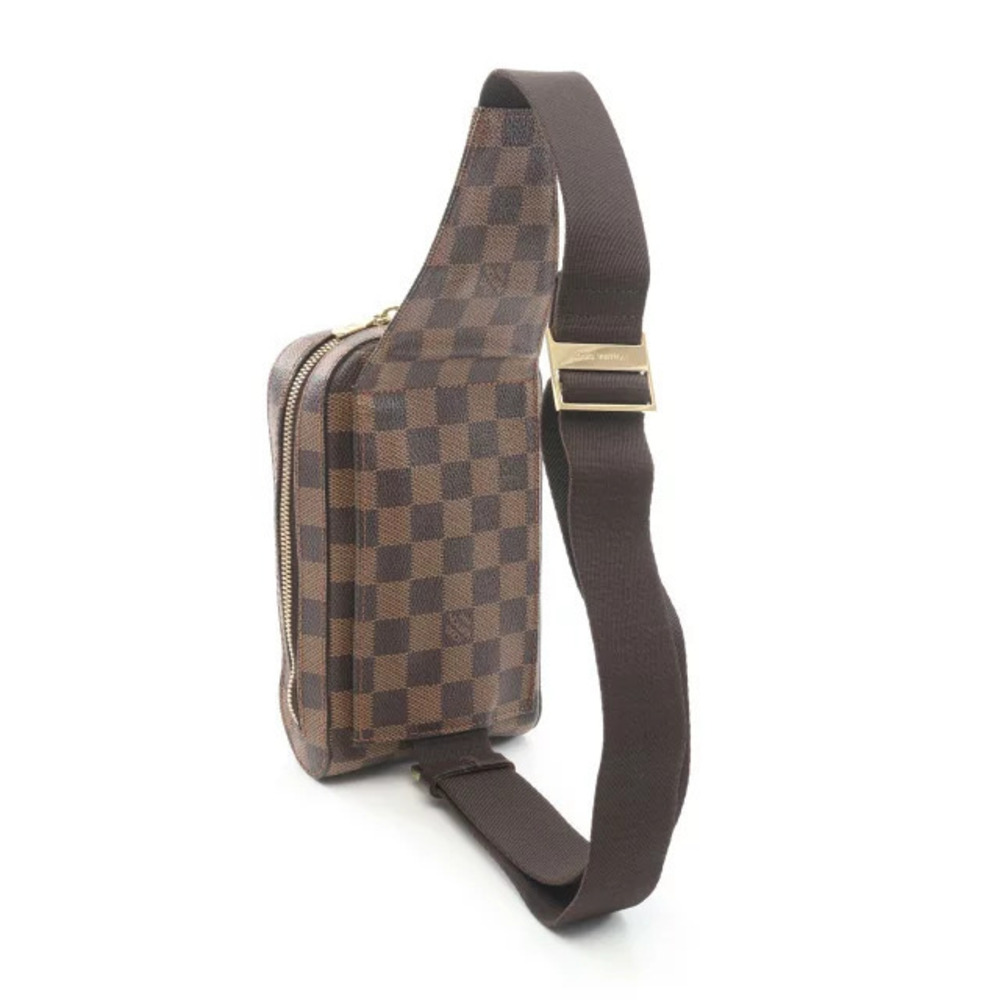 Louis Vuitton Geronimos Damier Brown Bum Belt Crossbody Body Waist Canvas Bag